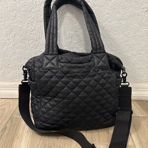 MZ Wallace Small Max Black Quilted Tote